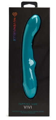 Sensuelle Vivi Double Tapping Vibrator - Emerald Green in packaging by NU Sensuelle