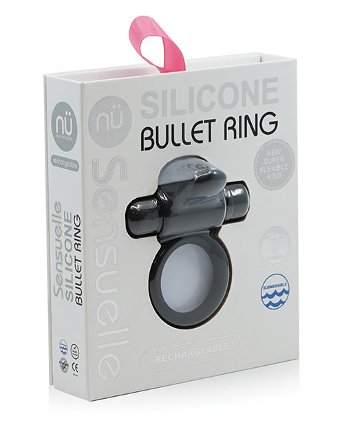 Nu Sensuelle Sensuelle Silicone Bullet Ring Navy Black from Novel Creations at $42.99