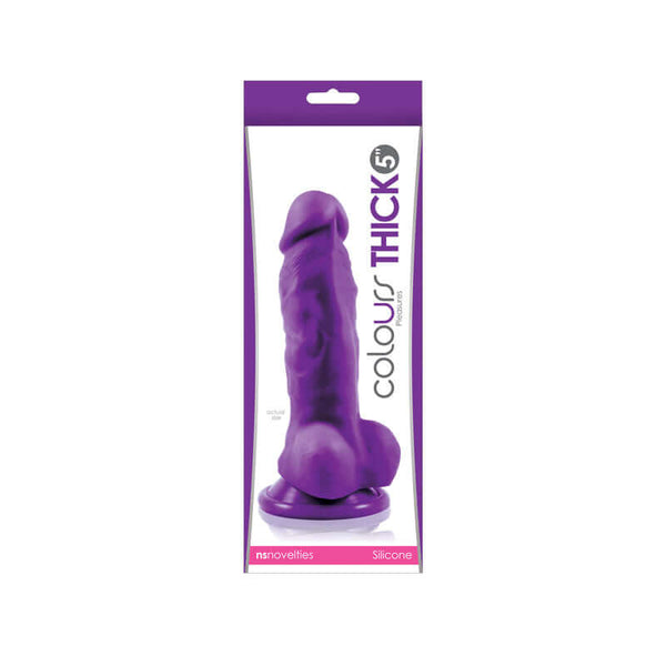 NS Novelties Colours Pleasures 5 inches Thick Dildo Purple at $37.99
