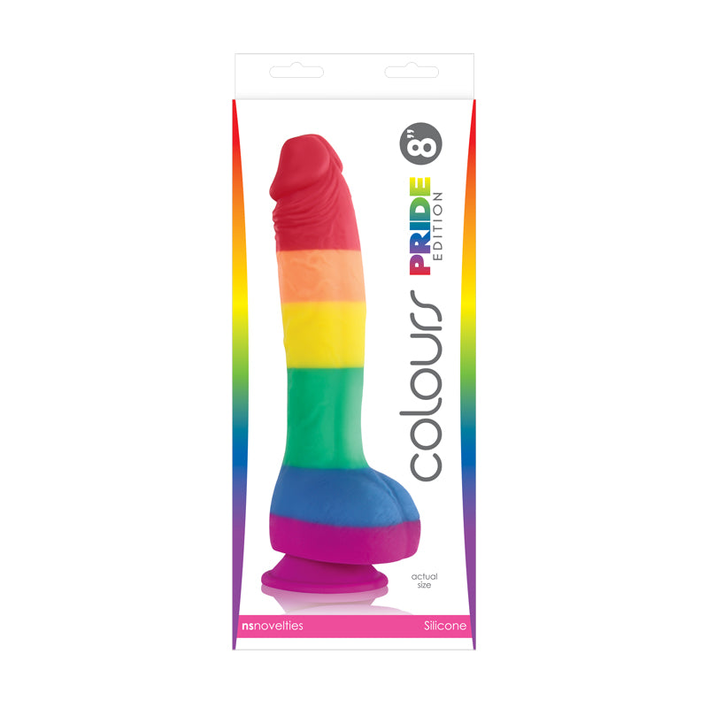 NS Novelties Colours Pride Edition 8 inches Dong Rainbow at $54.99
