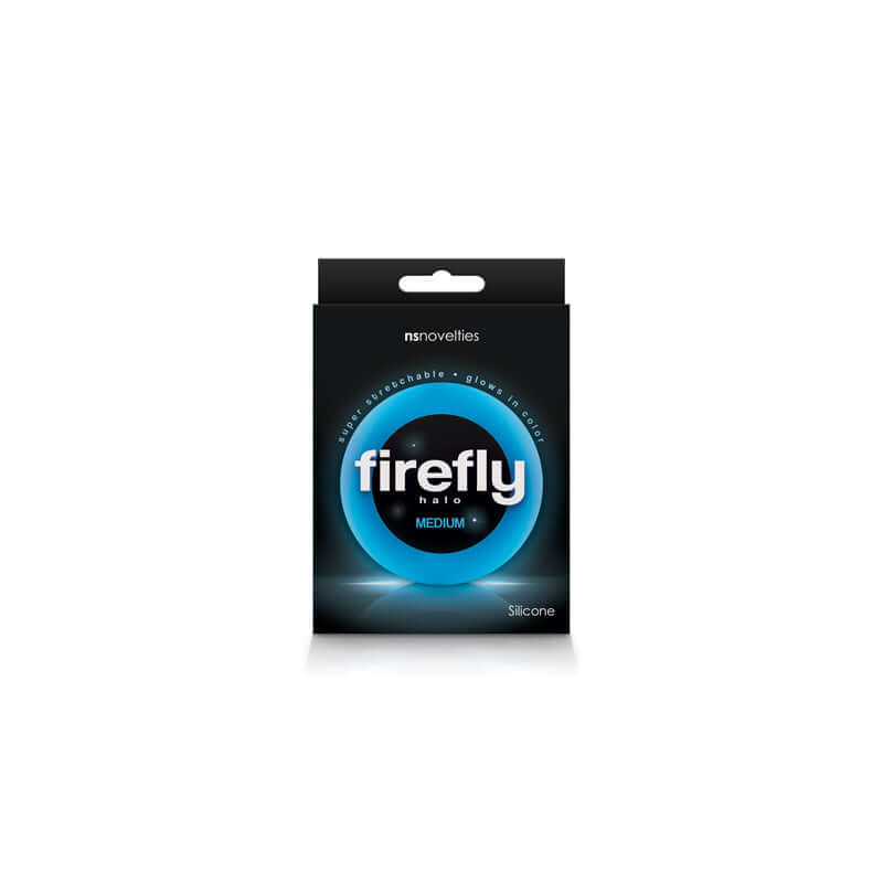 NS Novelties Firefly Halo Cock Ring Medium Blue at $4.99