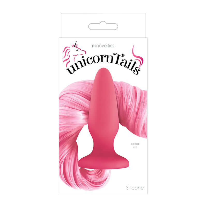 UNICORN TAILS PASTEL PINK BUTT PLUG-0