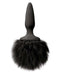 NS Novelties Bunny Tails Mini Black Fur Butt Plug at $18.99
