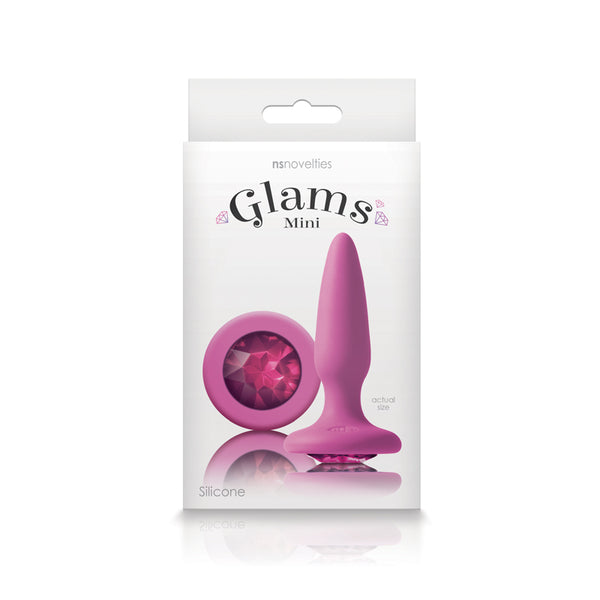 NS Novelties Glams Mini Pink Gem Pink Butt Plug at $11.99