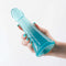 Hand holding the Fantasia Phoenix Teal Probe, showcasing its flexible and luxurious design for ultimate pleasure.