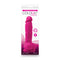 Colours Pleasures Vibrating 5 inches Pink Dildo by NS Novelties in packaging showing realistic design and vibrant color.