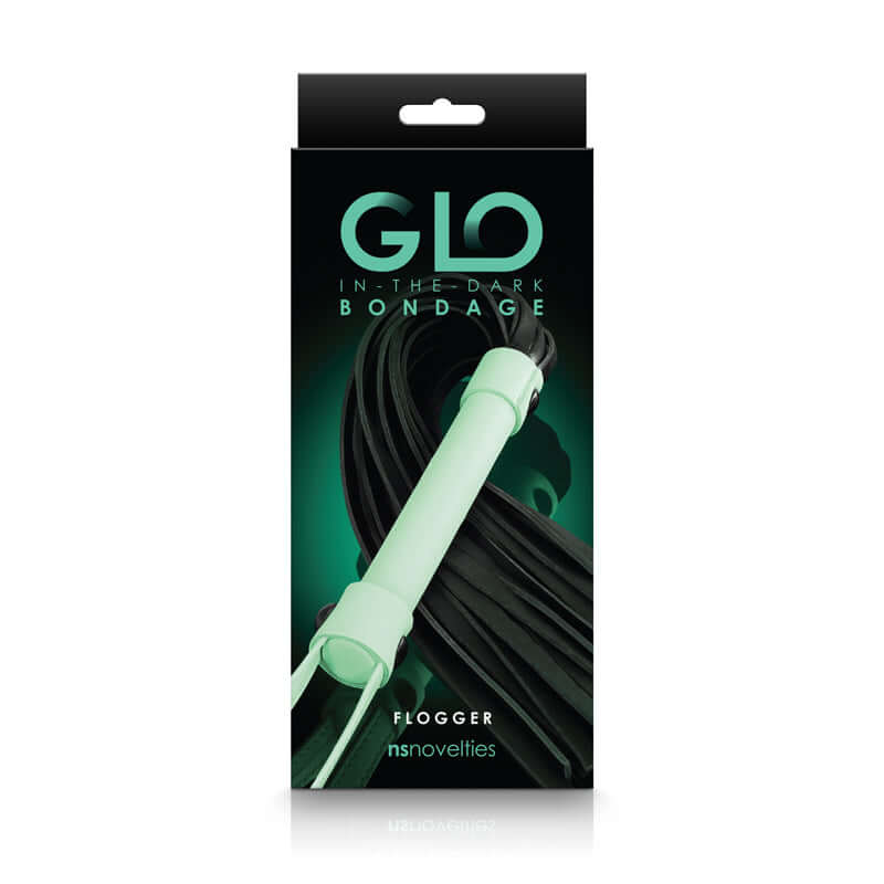 NS Novelties Glo Bondage Flogger Green at $19.99