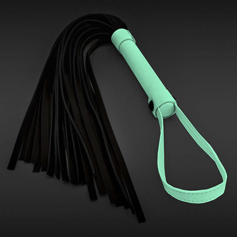 NS Novelties Glo Bondage Flogger Green at $19.99