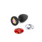 Glams Xchange Round Small Butt Plug - Premium Silicone with Interchangeable Gem Stones