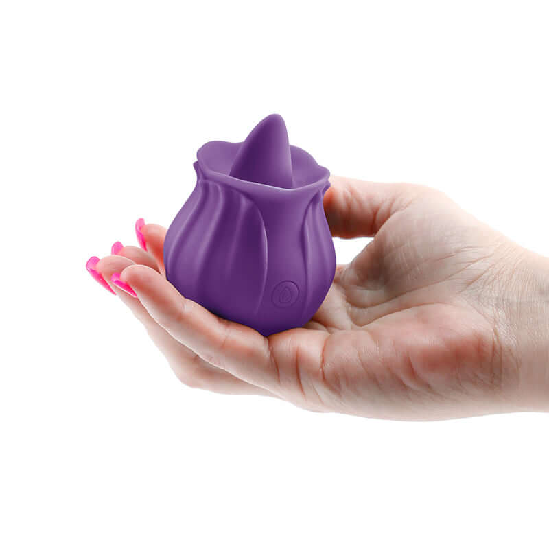 Inya The Kiss Purple Tongue Vibrator by NS Novelties - Rechargeable Clitoral Stimulator, Silicone