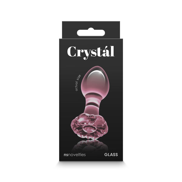 NS Novelties Crystal Premium Glass Flower Pink at $19.99