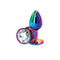 NS Novelties Rear Assets Multicolor Small Clear Butt Plug at $9.99