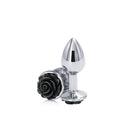 NS Novelties Rear Assets Rose Small Butt Plug Black at $9.99