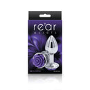 NS Novelties Rear Assets Rose Small Butt Plug Purple at $9.99