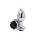 NS Novelties Rear Assets Rose Medium Butt Plug Black at $11.99