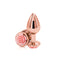 NS Novelties Rear Assets Rose Medium Butt Plug Pink at $11.99