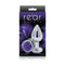NS Novelties Rear Assets Rose Medium Butt Plug Purple at $11.99