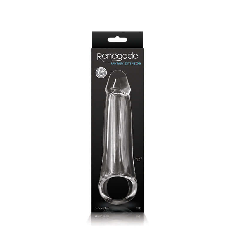 NS Novelties Renegade Fantasy Extension Medium Clear at $13.99