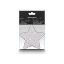 PRETTY PASTIES GLITTER STARS RED/SILVER 2 PAIR-2