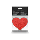 PRETTY PASTIES GLITTER HEARTS RED/SILVER 2 PAIR-2