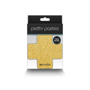 PRETTY PASTIES GLITTER CROSS BLACK/GOLD 2 PAIR-1