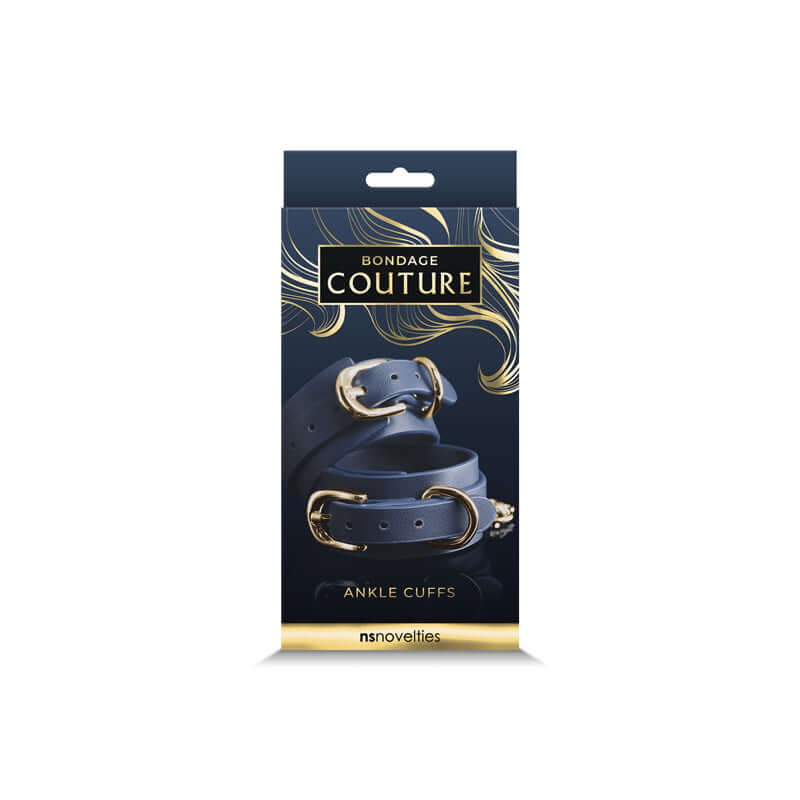 NS Novelties Bondage Couture Ankle Cuff Blue at $20.99