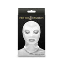 FETISH & FANTASY EYES & MOUTH HOOD - WHITE-2