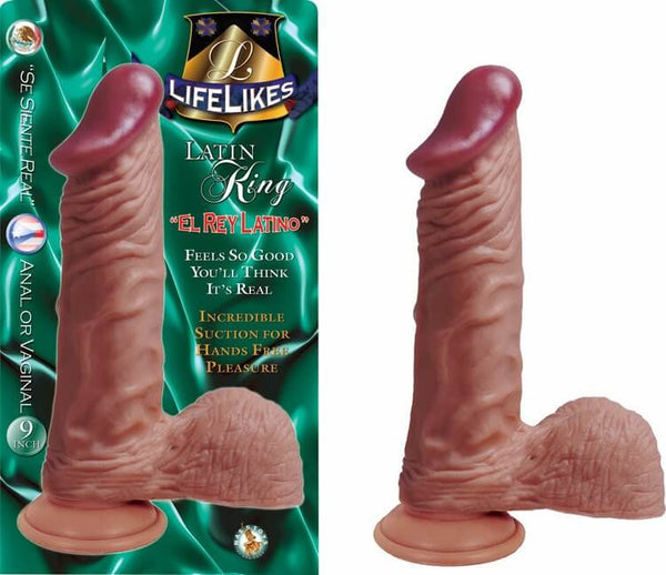 Lifelikes Latin Dong King 9" – Realistic TPR Dildo with Suction Cup