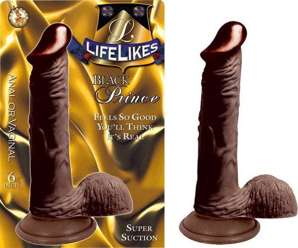 Nasstoys Lifelikes Black Dong Prince 6 inches at $19.99