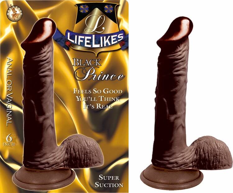 Nasstoys Lifelikes Black Dong Prince 6 inches at $19.99