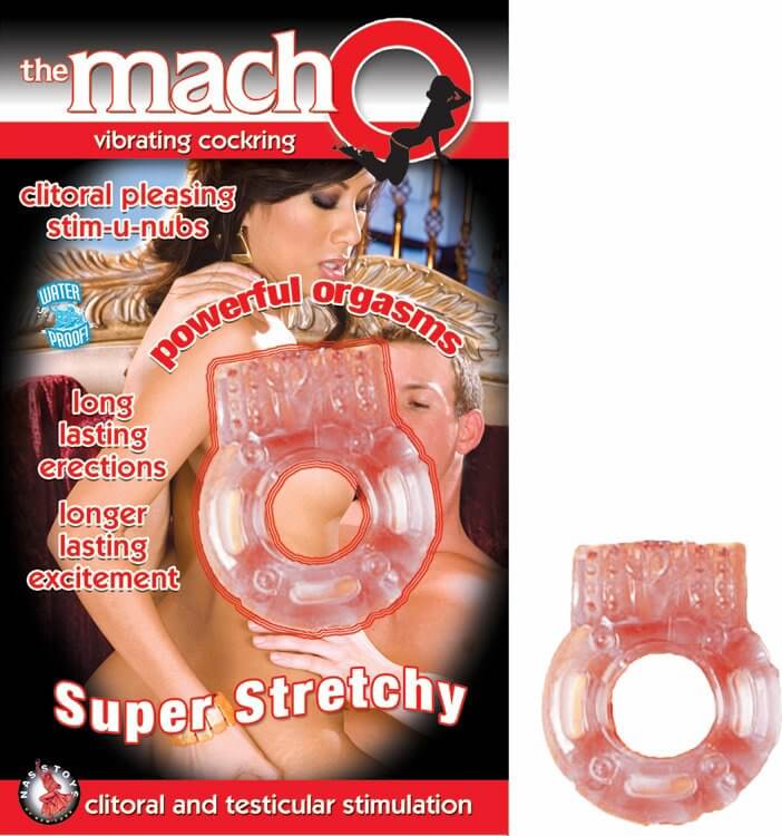 Nasstoys MACHO VIBRATING COCKRING FLESH at $8.99