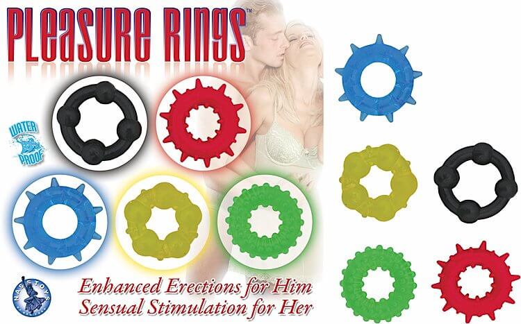 Nasstoys PLEASURE RINGS at $14.99