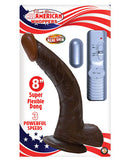 Nasstoys Afro American Whopper 8 inches Vibrating Brown at $39.99