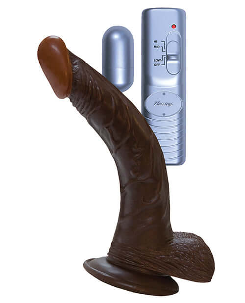 Nasstoys Afro American Whopper 8 inches Vibrating Brown at $39.99