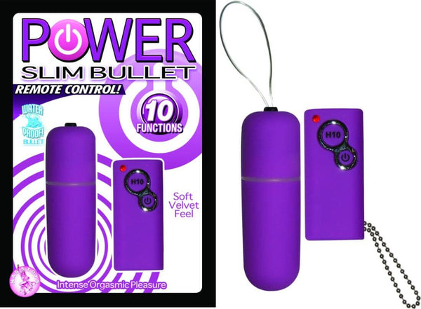 Nasstoys Power Slim Bullet Remote Control Purple Vibrator at $34.99