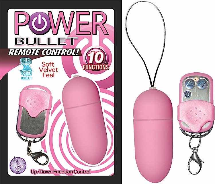 Nasstoys Power Mini Bullet Vibrator Remote Control Pink at $34.99