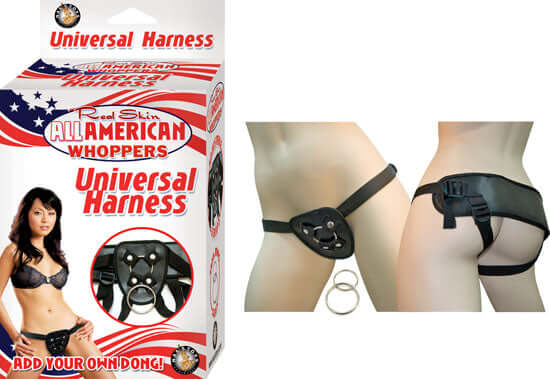 Nasstoys All American Whoppers Universal Harness Black at $20.99