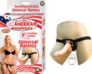 Nasstoys ALL AMERICAN 8IN DONG W/UNIVERSAL HARNESS FLESH at $36.99