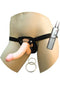 All American Whopper 8-Inch Vibrating Dong with Universal Harness showcasing lifelike design and remote control features.