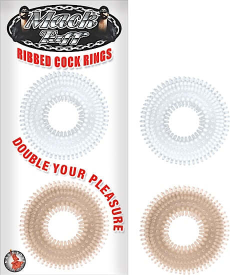 Nasstoys MACK TUFF RIBBED COCK RINGS at $10.99