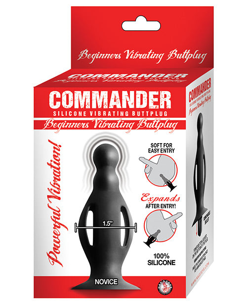 Nasstoys Commander Beginners Vibrating Butt Plug Small Black at $17.99
