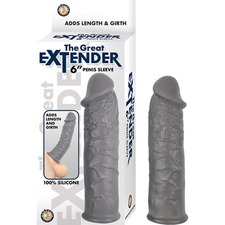 Nasstoys The Great Extender 6 inches Penis Sleeve Gray at $14.99