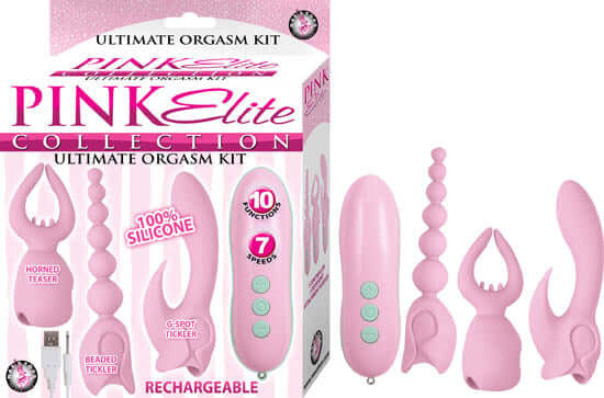 Nasstoys PINK ELITE COLLECTION ULTIMATE ORGASM KIT at $35.99