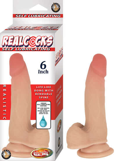 Nasstoys Real Cocks Self Lubricating 6 inches Dildo from Nasstoys at $26.99