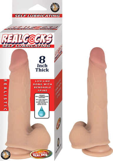 Nasstoys Real Cocks Self Lubricating 8 inches Thick Dildo from Nasstoys at $36.99