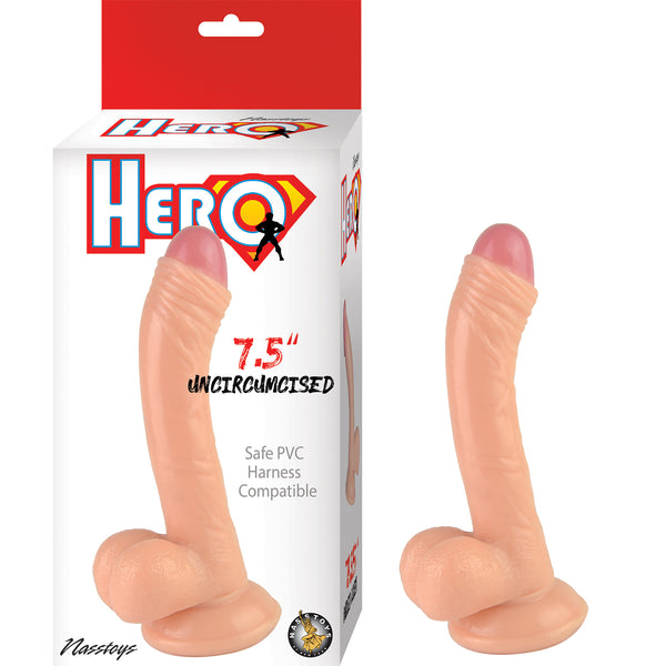 Nasstoys Hero 7.5 inches Uncircumcised Dildo at $19.99