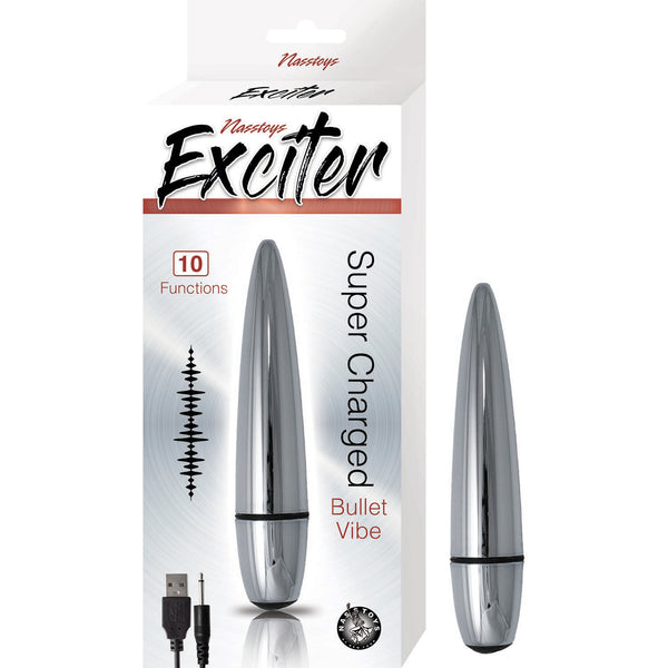 Nasstoys Exciter Bullet Vibe Silver at $19.99