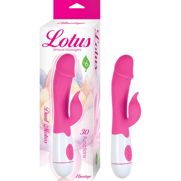 Nasstoys Lotus Sensual Massagers number 6 Pink Rabbit Style Vibrator at $29.99