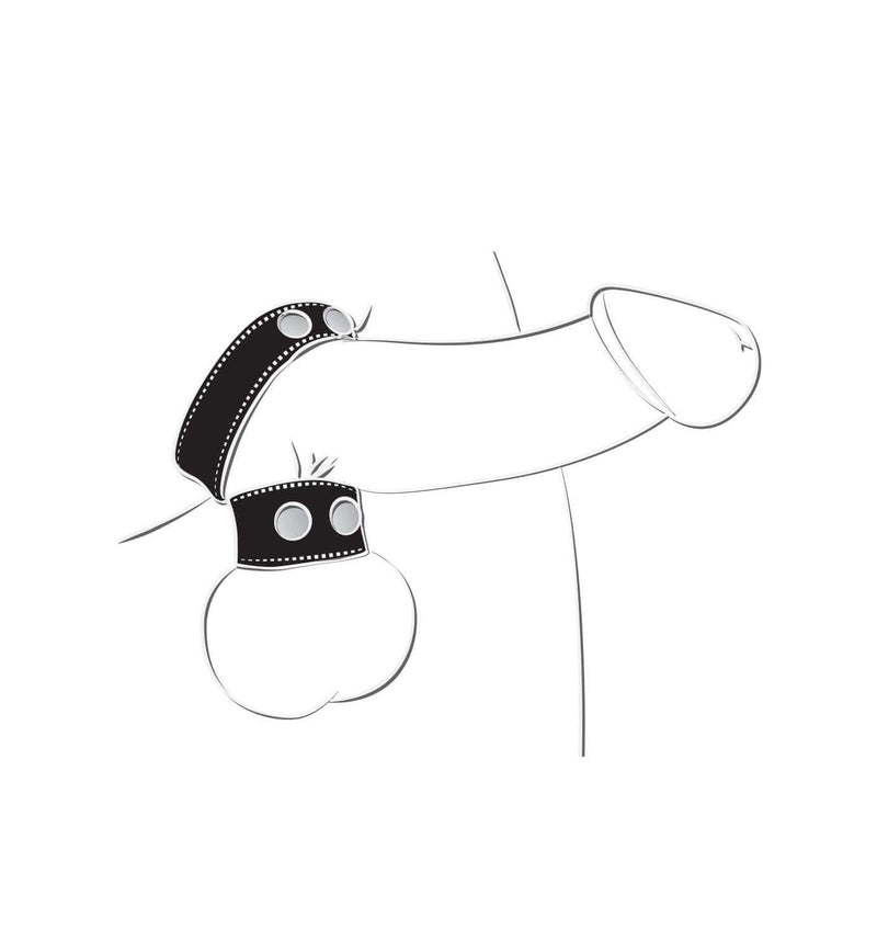 Nasstoys Ballgear Cock Strap with Ball Stretcher Black at $13.99