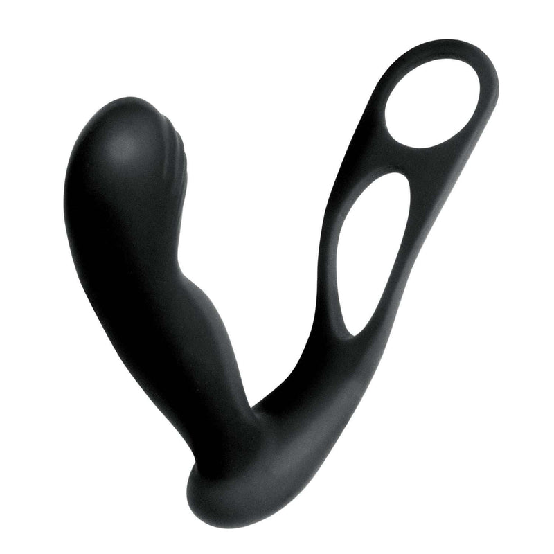 Nasstoys Butts Up Prostate Massager with Scrotum and Cock Ring Black at $49.99